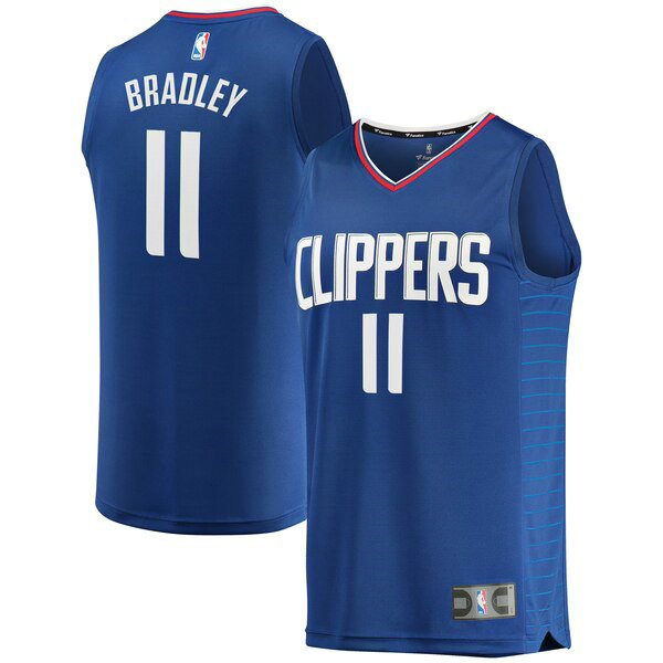 Camiseta Avery Bradley 11 Los Angeles Clippers Icon Edition Azul Hombre